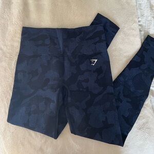 gymshark blue camo leggings